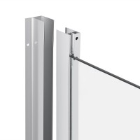 Набір: Душова кабіна Taurus CRM1099AC6, 2020x900x900 мм, напівкругла, скло прозоре 6 мм CalcLess + Душовий піддон Robin 309912C Qtap QTAP фото 4