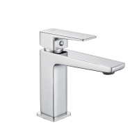 Змішувач латунний для раковини низький Orion 001F, Chrome (k25) LDORI001FCRM48091 Lidz LIDZ