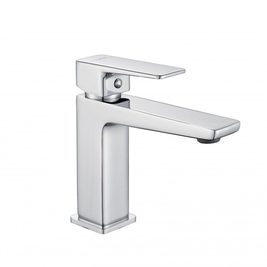 Змішувач латунний для раковини низький Orion 001F, Chrome (k25) LDORI001FCRM48091 Lidz LIDZ