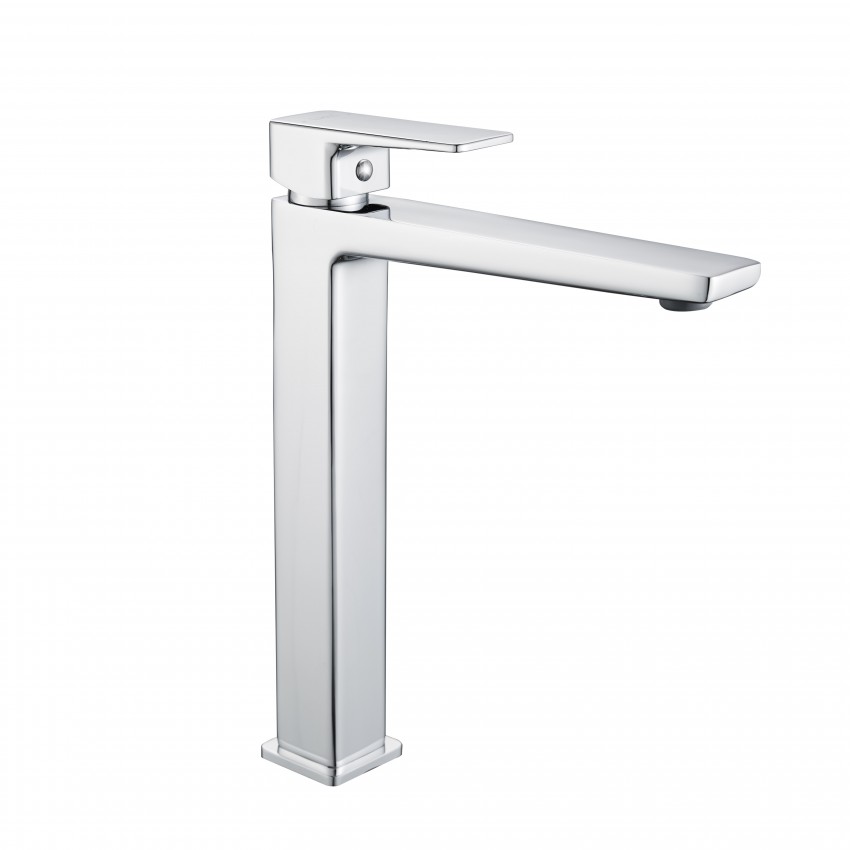 Змішувач латунний для раковини високий Orion 001FH, Chrome (k25) LDORI001FHCRM48096 Lidz LIDZ