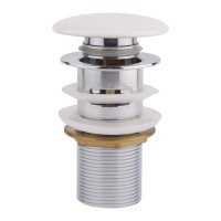 Донний клапан Pop-up з переливом F0081 70х70х110 мм White Qtap QTAP фото 2