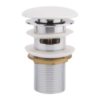 Донний клапан Pop-up з переливом F0081 70х70х110 мм White Qtap QTAP