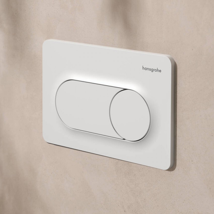 66002700 HG Змивна клавіша iFrame Original S, matt white (1 сорт) HANSGROHE