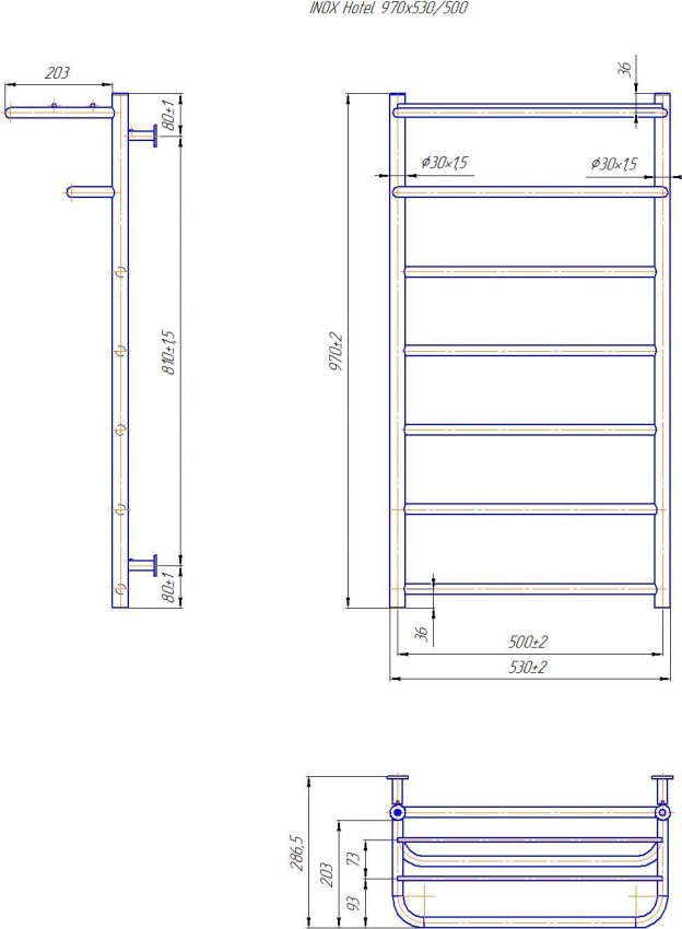 INOX Готель  970х530/500 MARIO фото 3