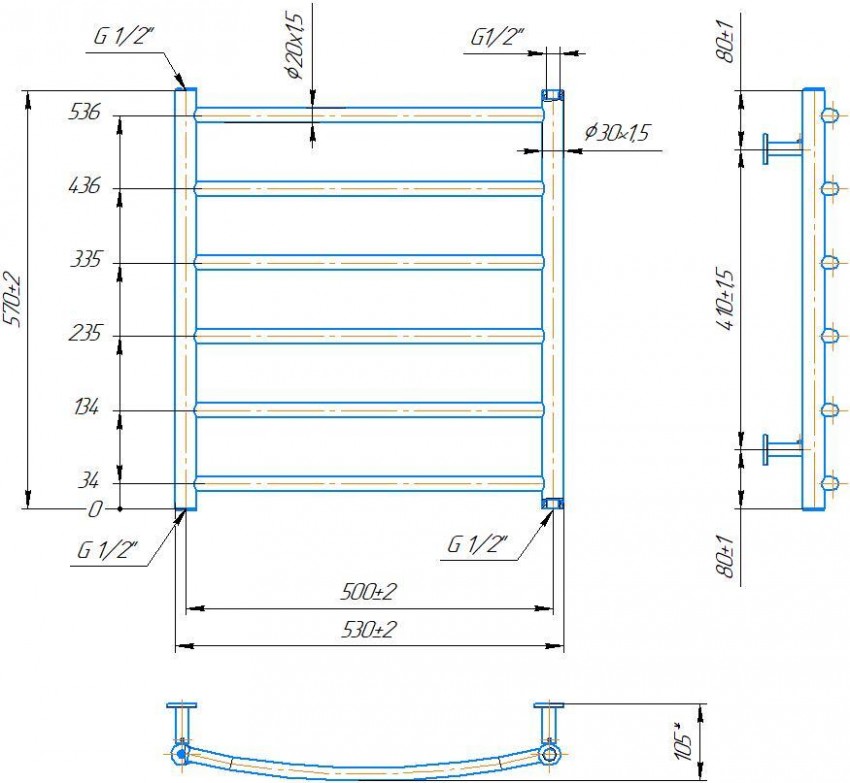 INOX Класік 570х530/500 MARIO фото 2