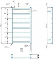 INOX Флет  770х430/400 MARIO