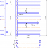 INOX Преміум Люкс 770х540/500 MARIO фото 3
