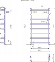 INOX Стандарт  770х430/400 MARIO