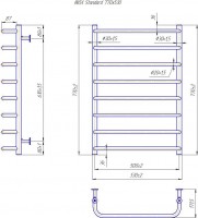 INOX Стандарт  770х530/500 MARIO фото 3