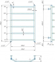 INOX Трапеція  770х530/500 MARIO фото 3
