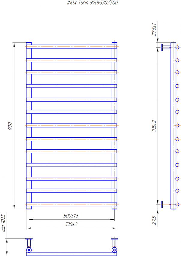 INOX Турин  970х530/500 MARIO фото 3