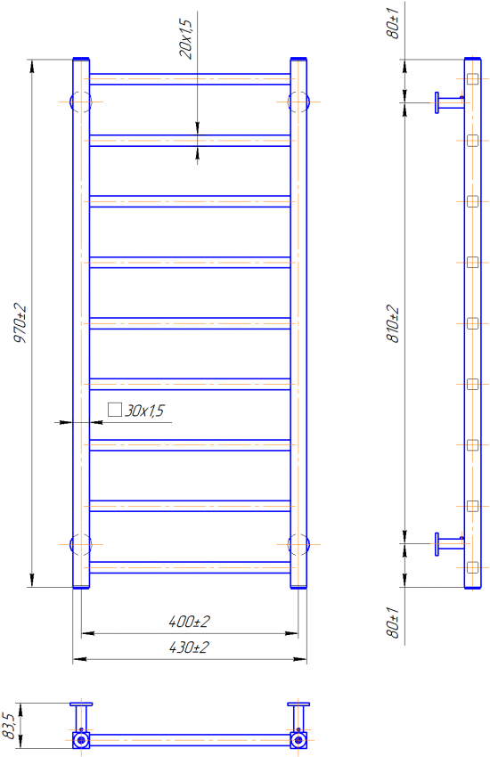 INOX Токіо  970х430/400 MARIO