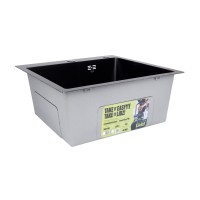 Мийка для кухні інтегрована Handmade H5050HB Decor Black PVD Honeycomb 2,5/0,5 мм LDH5050BDECPVD48369 Lidz LIDZ фото 3