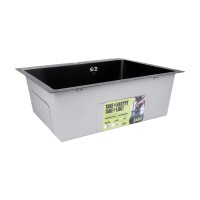 Мийка для кухні інтегрована Handmade H6050HB Decor Black PVD Honeycomb 2,5/0,5 мм LDH6050BDECPVD48371 Lidz LIDZ фото 3