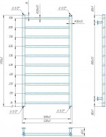 INOX Флет  970х530/500 MARIO