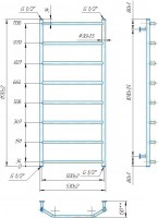 INOX Трапеція 1170х530/500 MARIO
