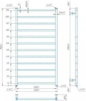 INOX Флет 1170х630/600 MARIO