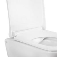 Готове рішення Qtap для ванної кімнати: підвісний унітаз Tern Rimless 490x340x350 + комплект інсталяції Nest 4 в 1 (квадратна клавіша Chrome) QTAP фото 2