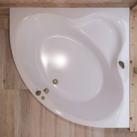 Ванна акрилова WGTRialto GARDA 150x150x58 на рамі, із фронтальною панеллю, колір білий глянець (1 сорт) WGT фото 2