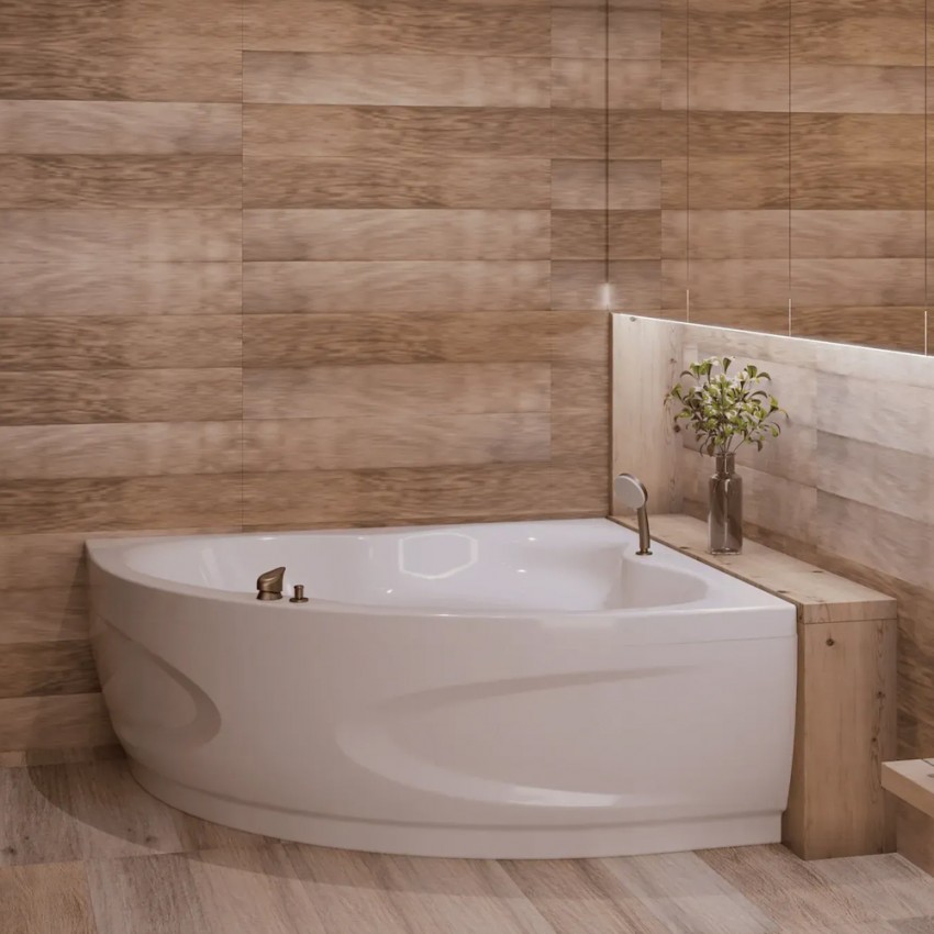 Ванна акрилова WGTRialto GARDA 150x150x58 на рамі, із фронтальною панеллю, колір білий глянець (1 сорт) WGT