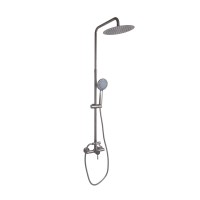 Душова система для душу Aria 1020, Nickel (k35) на два споживача LDARI1020NKS46114 Lidz LIDZ