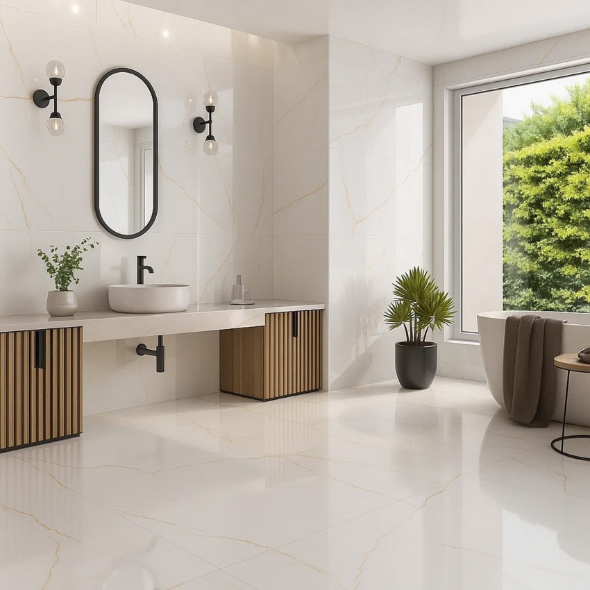 120x120 PRIS.BIANCO MAR GOLD PUL (1 сорт) ALMERA CERAMICA (SPAIN)