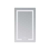 Дзеркало настінне Kubis (KU2) 500х800 мм, прямокутне, з LED-підсвічуванням Touch, антизапотіванням, диммером, рег. яскравості Lidz LIDZ фото 2