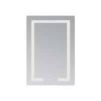 Дзеркало настінне Kubis (KU2) 600х800 мм, прямокутне, з LED-підсвічуванням Touch, антизапотіванням, димером, рег. яскравості Lidz LIDZ фото 2