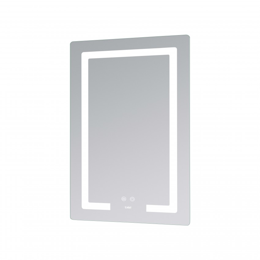 Дзеркало настінне Kubis (KU2) 600х800 мм, прямокутне, з LED-підсвічуванням Touch, антизапотіванням, димером, рег. яскравості Lidz LIDZ фото 4