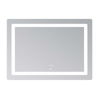 Дзеркало настінне Kubis (KU2) 1000х800 мм, прямокутне, з LED-підсвічуванням Touch, антизапотіванням, димером, рег. яскравості Lidz LIDZ фото 3