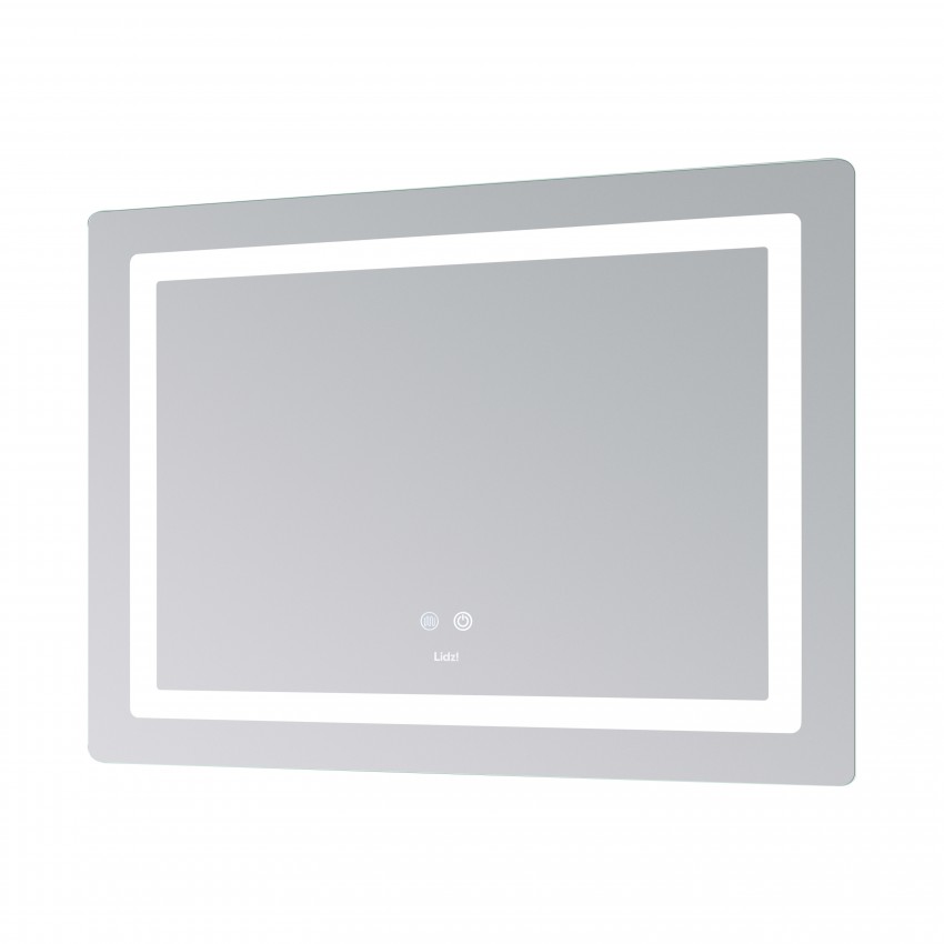 Дзеркало настінне Kubis (KU2) 1000х800 мм, прямокутне, з LED-підсвічуванням Touch, антизапотіванням, димером, рег. яскравості Lidz LIDZ фото 4