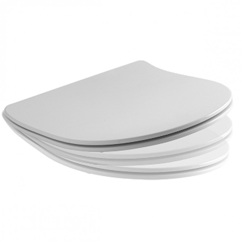 319101 FLO Кришка д/унітазу soft close, white (1 сорт) KERASAN