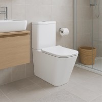 Унітаз підлоговий Crow Eco Rimless 640×360×835 мм, White, з сидінням Slim Duroplast/ Soft-close/ Quick Release QTCRO27W48750 Qtap QTAP фото 2