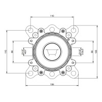 46189-031 ANELLO Внутрішня частина змішувача, хром (1 сорт) GESSI фото 2