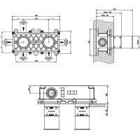 54169-239 Внутрішня частина змішувача, STEEL BRUSHED (1 сорт) GESSI фото 1