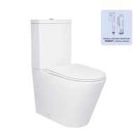 Унітаз підлоговий Swan Ultra Quiet 640x360x835 мм, White, з сидіннмя Slim Duroplast/ Soft-close/ Quick Release QT16222182TW Qtap QTAP