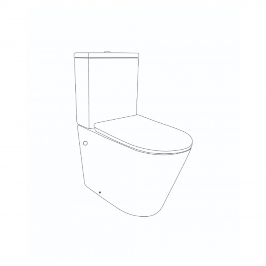 Унітаз підлоговий Swan Ultra Quiet 640x360x835 мм, White, з сидіннмя Slim Duroplast/ Soft-close/ Quick Release QT16222182TW Qtap QTAP фото 1