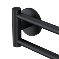 A85A32622  X-Joy Подвійна вішалка-вертушка для рушників чорний (1 сорт) AM.PM фото 2