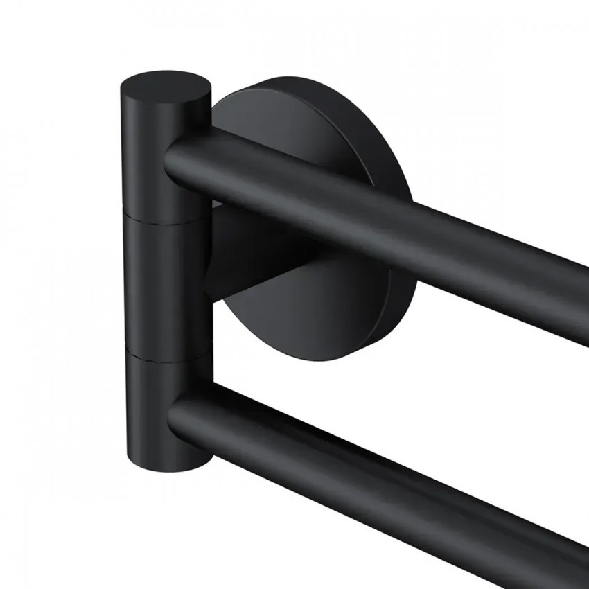 A85A32622  X-Joy Подвійна вішалка-вертушка для рушників чорний (1 сорт) AM.PM фото 2