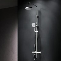 F0785A500 X-Joy Душ.система: зм-ач д/ванни/душу з ТМС, душ.штанга,верхній душ 220мм, ручн душ,хром (1 сорт) AM.PM