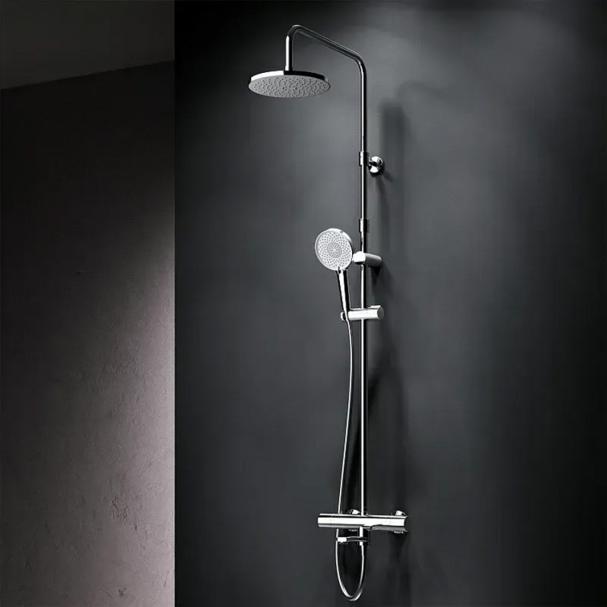 F0785A500 X-Joy Душ.система: зм-ач д/ванни/душу з ТМС, душ.штанга,верхній душ 220мм, ручн душ,хром (1 сорт) AM.PM