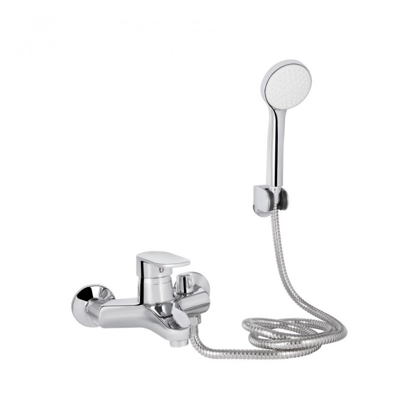 Змішувач для ванни Tani 006, Chrome (k40) з душовим гарнітуром LDTAN006CRM44964 Lidz LIDZ