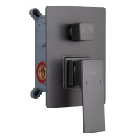 Душова система для душу Gemini, Gunmetal Black PVD (k35) прихованого монтажу на два споживача QTGEM113GMB45698 Qtap QTAP фото 2