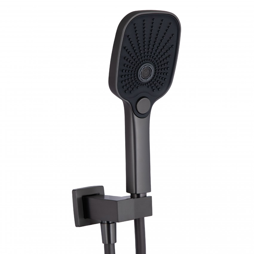 Душова система для душу Gemini, Gunmetal Black PVD (k35) прихованого монтажу на два споживача QTGEM113GMB45698 Qtap QTAP фото 3