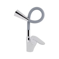 Змішувач для кухні Tani 007F3, Chrome/Grey (k40) з гнучким виливом LDTAN007F3GCR31869 Lidz LIDZ фото 2