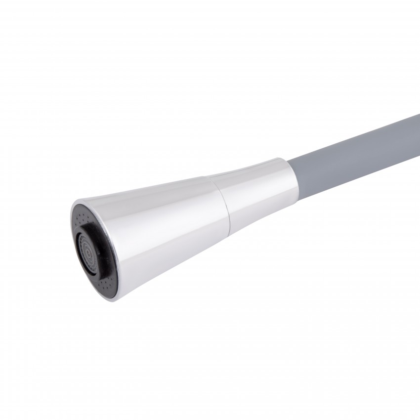 Змішувач для кухні Tani 007F3, Chrome/Grey (k40) з гнучким виливом LDTAN007F3GCR31869 Lidz LIDZ фото 3