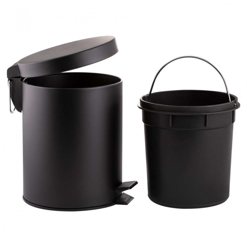 Відро для сміття Liberty, 5 л, Black QTLIBBLM1149 Qtap QTAP фото 2