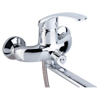 Змішувач для ванни Mars 005, Chrome (k40) з довгим поворотним виливом та душовим гарнітуром LDMAR005CRM34853 Lidz LIDZ фото 2