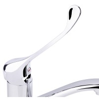 Змішувач для раковини Watt 002M, Chrome (k40) з поворотним виливом LDWAT002MCRM34861 Lidz LIDZ фото 2