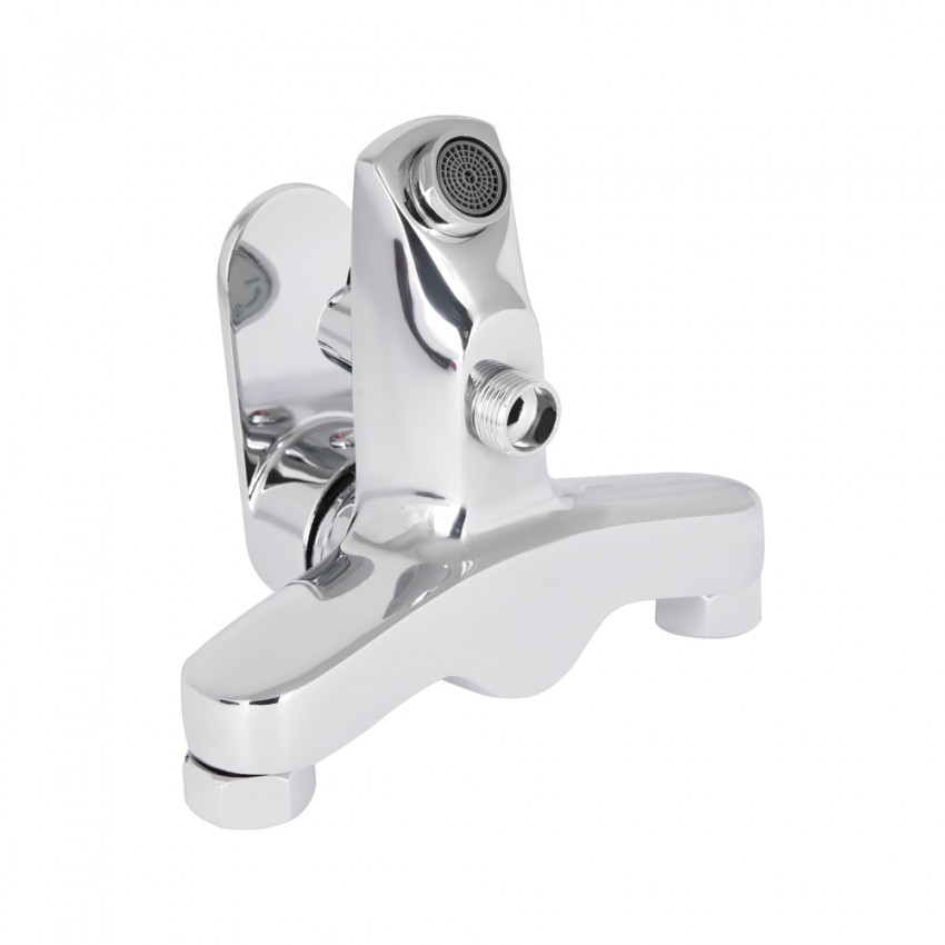 Змішувач для ванни Tani 0061, Chrome (k40) з душовим гарнітуром LDTAN0061CRM44963 Lidz LIDZ фото 3